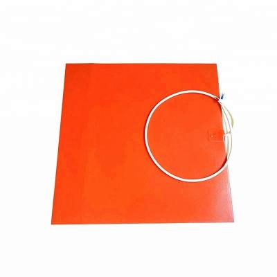 China Heat Bed For 3d Printer 460*460mm 220v 800w Silicone Rubber Heater for sale