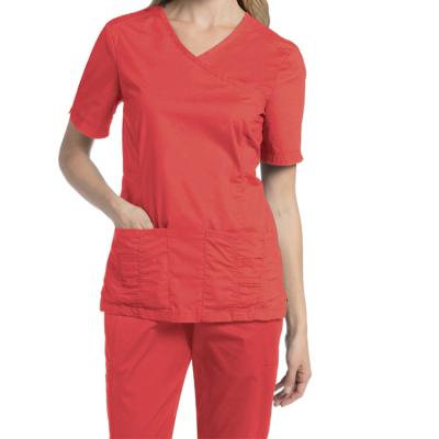 Cina Wholesale Top+Pant Medical Scrub Vendors Hospital Uniform Scrub Polyester Rayon Spandex Stretch Medico Nursing Scrubs Uniforms in vendita