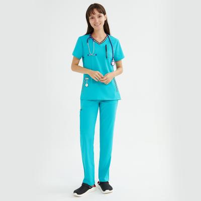 Κίνα medical Anti-wrinkle scrubs USA hospital scrubs medical beauty salon spa apparel for women medical hospital uniforms scrubs προς πώληση