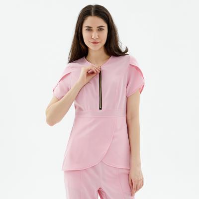 Κίνα Breathable Fuyi Medico Top+Pant Nursing Scrub Suit Uniforms Jogger Medical Women Scrub Sets Hospital Uniforms προς πώληση