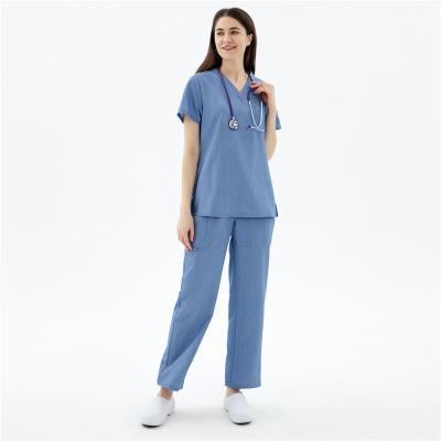 Κίνα Breathable Anti-Wrinkle Hospital Uniforms Spandex Medical Stretch Suits Scrub Sets Jogger Medical Nursing Scrub Uniforms προς πώληση