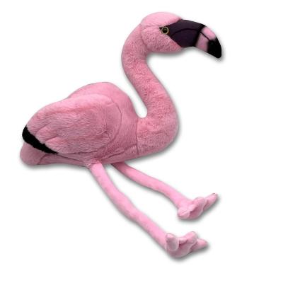 China Flamingo Lifelike Plush Toy Flamingo Stuffed Bird Toy Crane Water Bird Plush Doll for sale