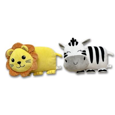 China Lion Animal shape Plush Cushion Toy Lion Zebra for sale