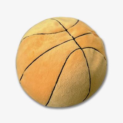 China Basketball 2 in 1 Neck Pillow Cushion Reversible to a Basketball Filled with Beans for sale