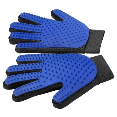 China Sustainable 2022 hot selling silicone hair removal bath cat and dog pet grooming gloves pet with 259-pin for sale