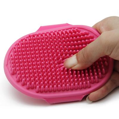 China Sustainable Customized professional silicone pet brush silicone pet bath brush multifunctional pet shower brush for sale