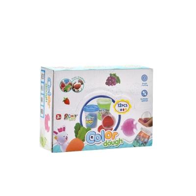 China Wholesale Multicolor Educational Novelty 5D Color 5D Play Dough For Adults And Children Air Kids Case 12 Per Box for sale