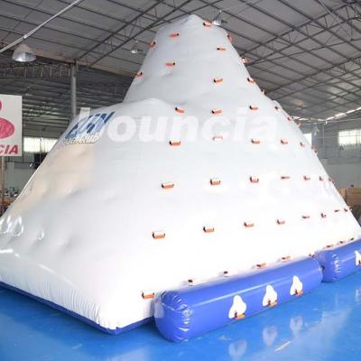 China Inflatable Water Climber / Inflatable Iceberg With Big Stainless Steel Anchor Ring for sale