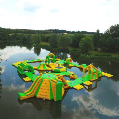 China Stable Inflatable Water Park  / Heat Resitance Blow Up Obstacle Course for sale