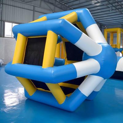 China 0.9mm PVC Tarpaulin Colorful Inflatable Hamster Wheel  For Water Games for sale