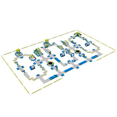 China Equipamento de flutuação inflável do campo de jogos do parque do curso/água de obstáculo da água à venda