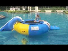 0.7mm Inflatable Water Trampoline Combo With Slide PVC Material