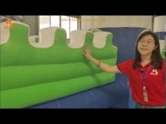 Indoor Inflatable Funcity With Water Park For Kids  PVC Material