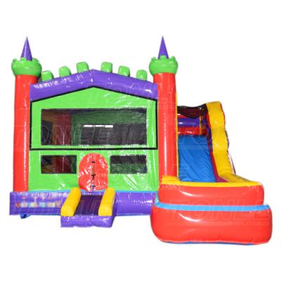 China Party/Outdoor/Indoor/Family Use/Bouncer Rental Commercial Inflatable Banner Home Business Combo 7in1 Bounce Water Slide For Sale for sale