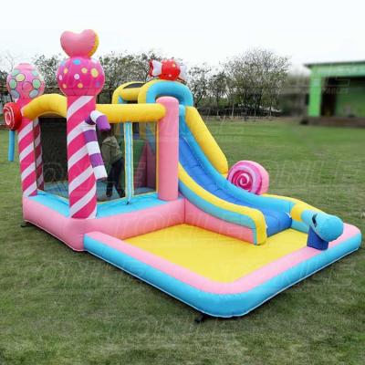 China Event/Oxford Jumping Castle Candy Cloth Commercial Outdoor/Indoor Custom Cheap Inflatable Bounce House For Factory for sale