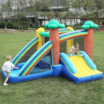 China Rainbow Oxford Castle Jumper Bouncy Event/Castle Outdoor/Indoor Cheap Inflatable Bounce House For Sale for sale