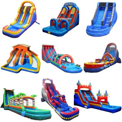 China Retail Party Amusement Park School Backyard Rental Birthday Party Most Popular Commercial Inflatable Inflatable Water Slide n Water Slide Inflatable Waterslide With Swimming Pool to sell for sale