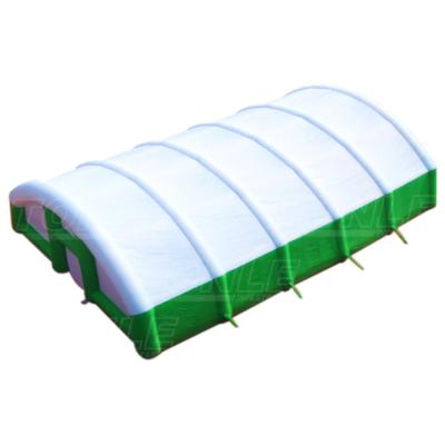 China Custom Tarpaulin Oxford or PVC Fabric Giant Inflatable Tennis Court Cover Big Inflatable Door Tennis Court Tent For Event for sale