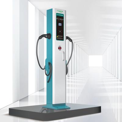 China NKR Places AC Floor Stand CCS Car Charging Station Commercial Electric EV Charger With CHAdeMO OCPP for sale