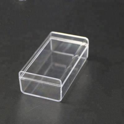 China Recyclable Wholesale Transparent Plastic PS Storage Packing Box With Lid for sale