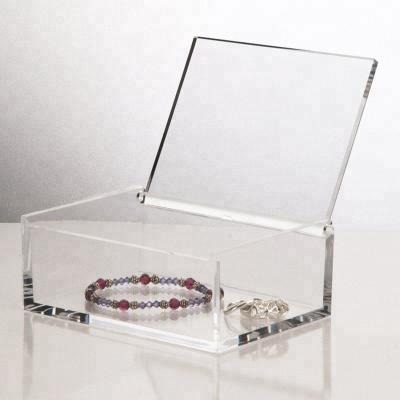 China Custom Clear Acrylic Perspex Coil Storage Box Jewelry Packaging Box for sale