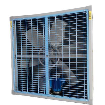 China Industry Automatic Shutter Drop Hammer Fan Worked For Poultry Farm Greenhouse for sale