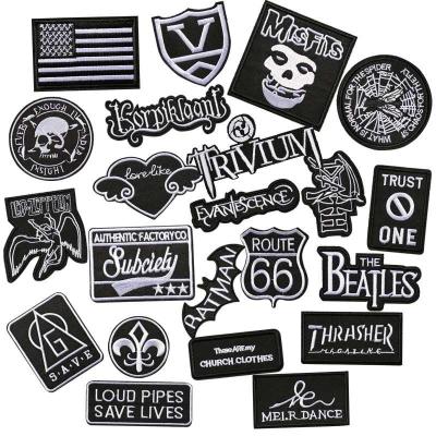 China China Factory Manufacturer Viable/Washable Iron On Embroidery Patches Alphabet Patch Custom Embroidery Patch for sale