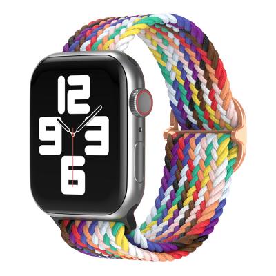 China New Design High Quality Adjustable Replacement Nylon Watch Bands 2021 Replacement Watch Bands For Apple Watch 7 6 5 4 3 2 1 for sale