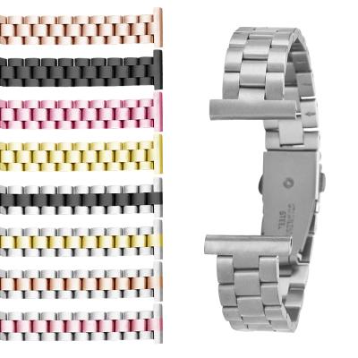 China Replacement Watch Bands 22mm Solid Metal Replacement Watch Band With Frontier/Classic/Huawei GT2 Gear S3 Samsung Galaxy Watch 46mm 45mm Stainless Steel for sale