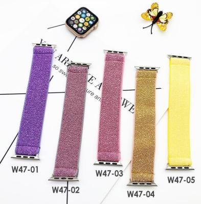 China Replacement Watch Bands Sports Replacement Quick Release Wrist Strap Nylon Braided Elastic Watch Band For IWC Apple Watch Nylon Band for sale