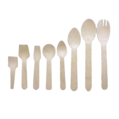 China Disposable wooden disposable cutlery (knife, fork, spoon) for sale