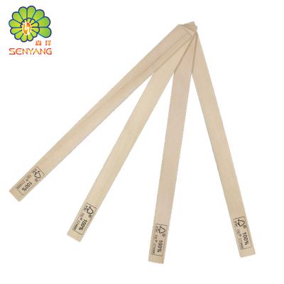 China Disposable Birch Wood Logo Printing Mixed Handle Stirrer Paint Stir Stick for sale