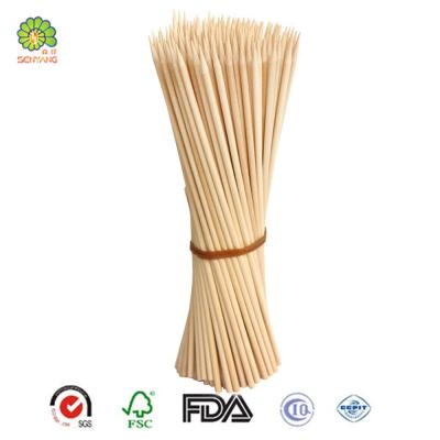 China BARBECUE steak skewer/stick/easily cleaned selection/wooden flat barbecue stick for sale