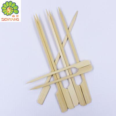 China Hot Sales Easily Cleaned Wooden Bamboo Barbecue Stick In Poly Bag for sale