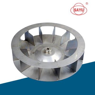 China Used In Centrifugal Fan 350mm Stainless Steel Blower Fan Impeller for sale