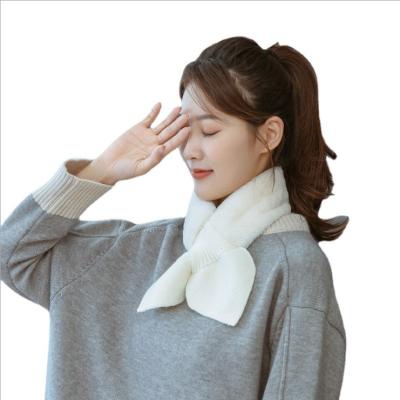 China Korean Imitation Scarf Women's Neck Scarf Celebrity Hair Scarf Soft Custom Collar Rabbit Fur Scarves for sale