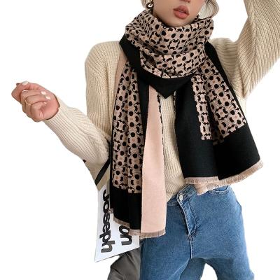 China European American Custom Design New Winter Fashion Geometry Style Cashmere Wool Jacquard Scarf Pashmina Shawl for sale