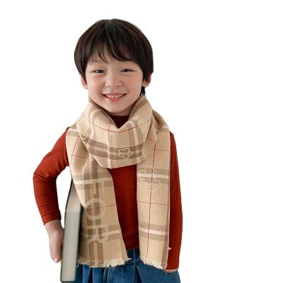 China European American Korean Kids Knit Solid Soft Warm Autumn Winter Thick Kids Boys Girls Shawls Wraps Scarves for sale