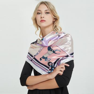 China Designer Scarf Styles Silk Print Scarf Summer Custom Made Luxury Square Spring Silk Neck Scarves For Women for sale