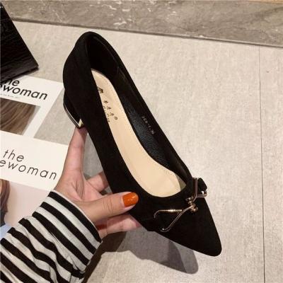 China Other Hot Selling Pointed Toe Women Low Heel Pumps Slip On Shoes Luxury High Quality Shoes for sale