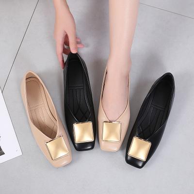 China New Design Usb Closed Toe Women Casual Pumps Slip On Women Shoes Flats Shoes For Ladies for sale