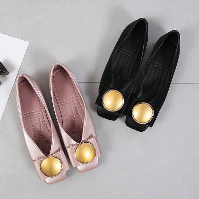 China Metal Interesting Toe Usb Soft Bow Ballerinas Shoes For Women Flats Shoes Loafer Soft Sole Shoes for sale