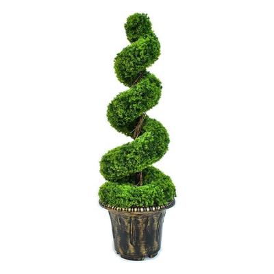 China Minimalist 90cm Spiral Plastic Artificial Topiary Tree Plant MY1281 for sale