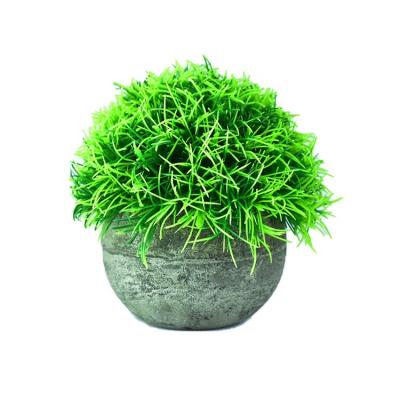 China Minimalist 3 Sets Artificial Antlers Artificial Small Snapdragon Ball Grass Topiary Shrubs Green Plant for sale