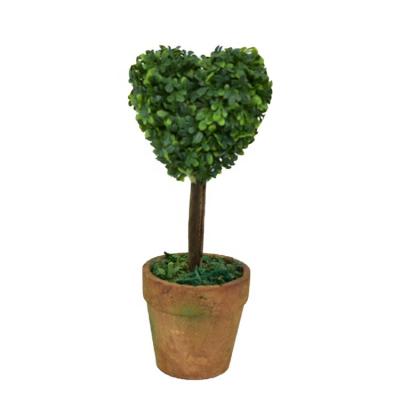 China Contemporary Plastic Plant Artificial Heart Shape Bonsai Tree For Indoor for sale