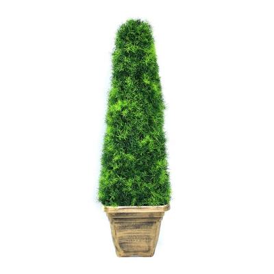 China Plant Minimalist Artificial Topiary Decoration Tower Grass Indoor Outdoor Artificial Grass Tree MY1265 for sale