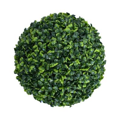 China Contemporary Wholesale 26CM Outdoor Decorative Artificial Boxwood Grass Ball For Home Decoration for sale