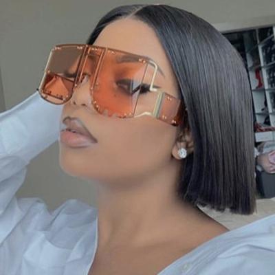 China One Piece Oversized Eyewear Metal Frame Sunglasses Vintage Stylish Sunglasses T800 Dropshipping 2022 Fashion for sale