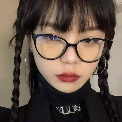 China Unisex Anti Computer Cat Eyes Glasses Frames Women Sunglasses Fashion Men Eyewear Black Pink Frame Vintage Blue Light Clear Optical Glasses for sale