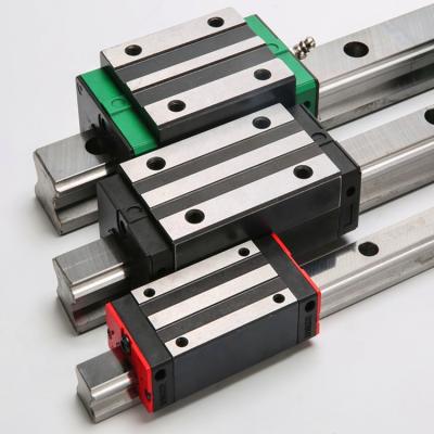 China Durable 15mm / 20mm / 25mm / 30mm / 35mm / 45mm Linear Guide Width CNC Linear Guide Ways Rail With Supporting Linear Block for sale